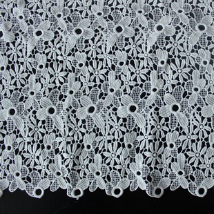 XS1617 New Stylish Flower Polyester Embroidery Lace Fabric For Wedding Dress