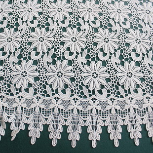XS0880 Factory Direct Price Polyester Plants Embroidery Floral Guipure Lace Fabric