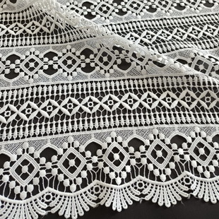 XS0914 Latest Hot Sale High Quality Guipure Embroidery Lace Fabric With Holes 5yards