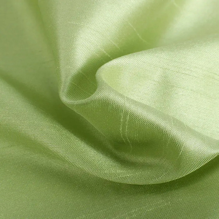 3388 100% Polyester Shiny Shantung Fabric Satin Slub Fabric For Fashion Dress 90GSM Shantung Rojo Shantung Verde