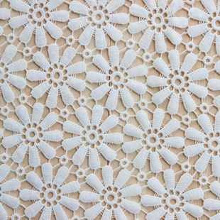 XS1336 Wholesale High Quality Flower New White Embroidery Polyester Nigeria Lace Fabric 