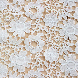 XS1438 Newest Design Lace Fabric Lovely Flowers Crochet Lace Embroidery Factory Selling Directly 