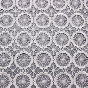XS1557 Newest African Water Soluble Chemical Cord Geometric Lace Fabric For Party Dress