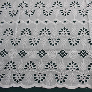 New Coming Swiss Voile Lace 100% Cotton Eyelet Embroidery Nigerian Lace For Skirt
