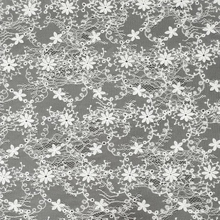 XE223 Wholesale Customized Pattern Eyelet Embroidered Cotton Lace Fabric