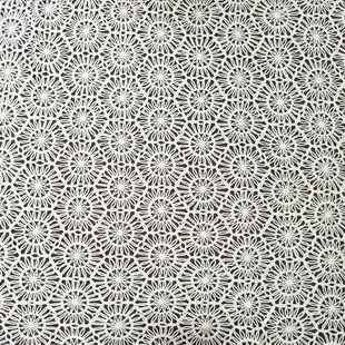 XE230 Vintage White Cotton Dyeable Embroidery TC Lace Eyelet Fabric By Yard