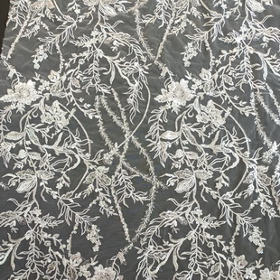 XF2989 New Style Beautiful Garment Mesh Lace Embroidery Fabric For Women Garment