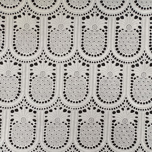 XE237 Best Selling Breathable Material Cotton Schiffli Embroidery Fabric Eyelet Lace For Baby Clothing