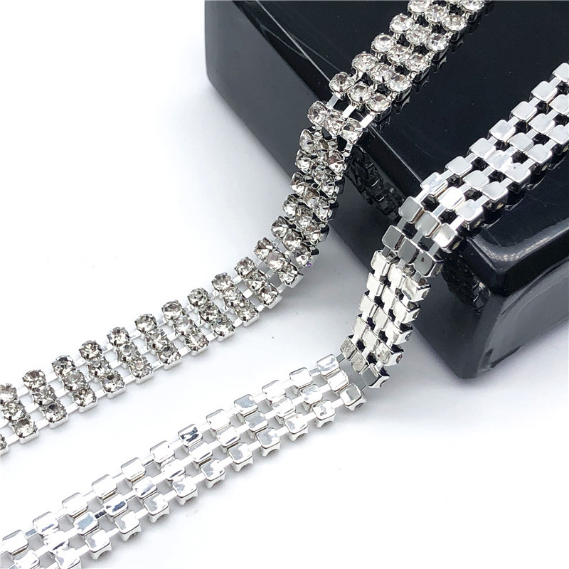 CX442 Rhinestone Sew-On Cup Chain Trimming Rhinestone For Sewing Clothes Shoes Decorations