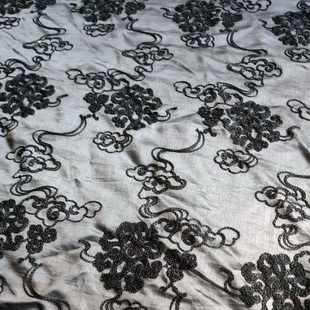XP3982 Cord Embroidered Voile Lace Embroidery Fabric For Wedding Clothes