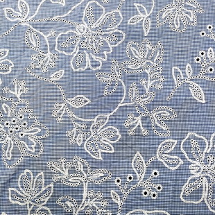XE302 Cotton Fabric Lace Embroidery DIY Clothing Decoration Hollow Design