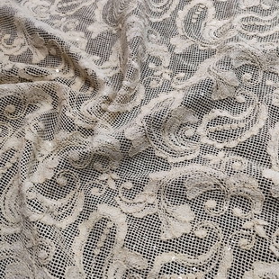 GXS1754 Guipure Lace Fabric with Embroidered Cashew Flower