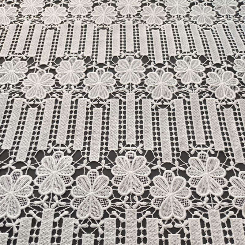 African Heavy Guipure Cord Water Soluble Lace Fabric for Wedding Dresses XS1706