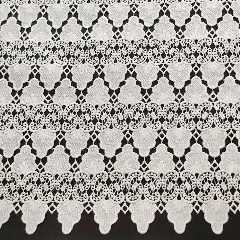 Factory Direct Guipure Water-Soluble Lace Fabric for Evening Dresses XS1756