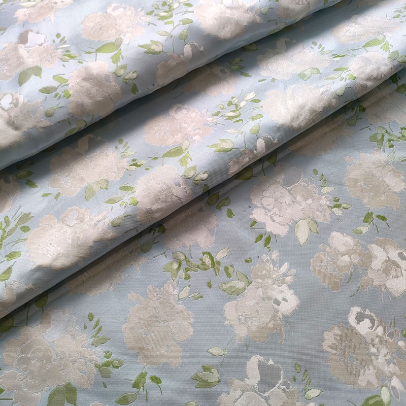 BJ046 Elegant Floral Brocade Embroidery Fabric for Women's Party Dress