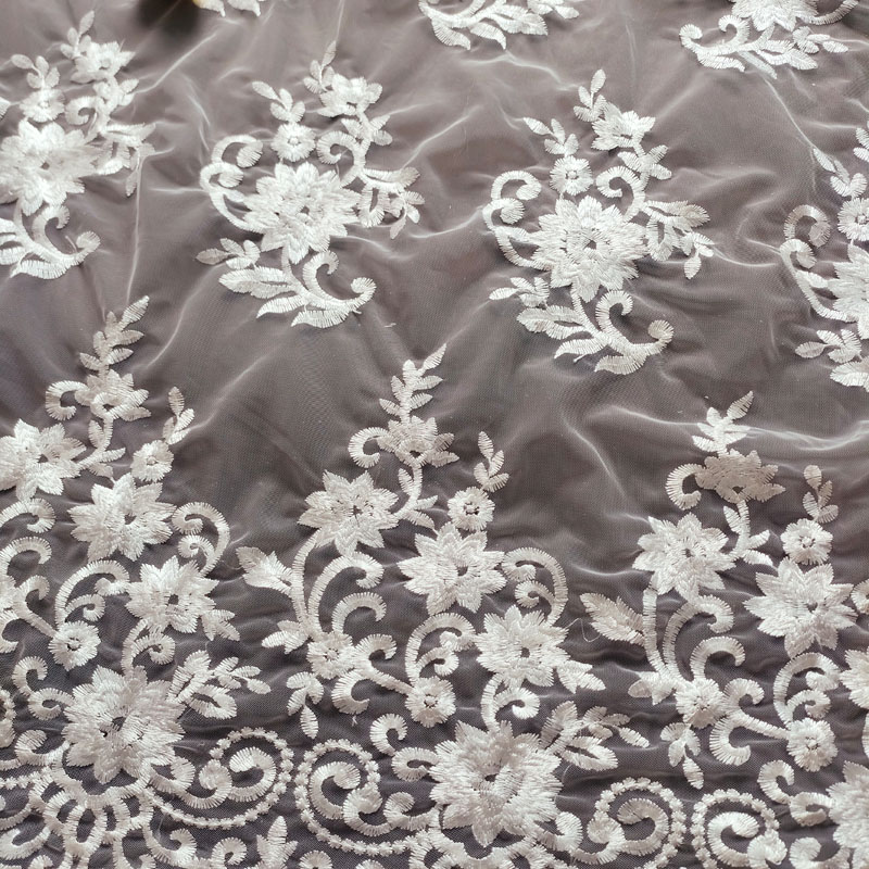 Best Selling Elegant Double Side Bridal Lace Fabric XF6165