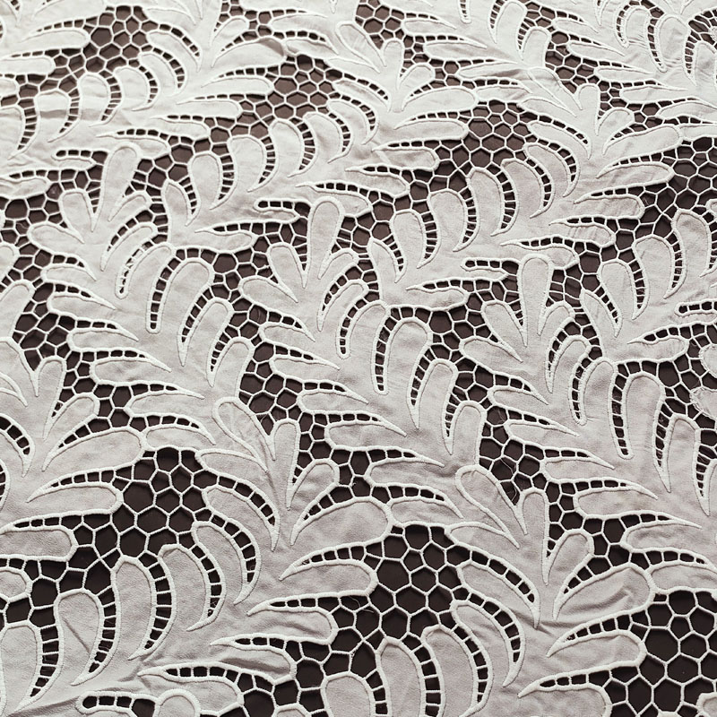 Cotton Lace Fabric White - CXE131