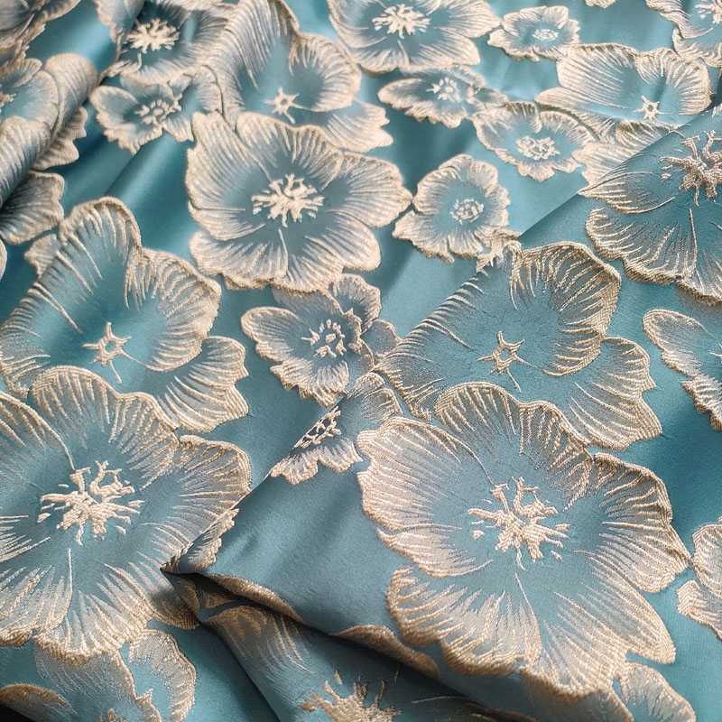 3D Jacquard Brocade Fabric 100% Polyester For Wedding Apparel Bedding Tablecloths BJ050