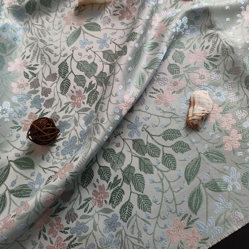 Hot Sales Custom Breathable Lightweight Brocade Fabric For Fashion Clothing Garment BJ051